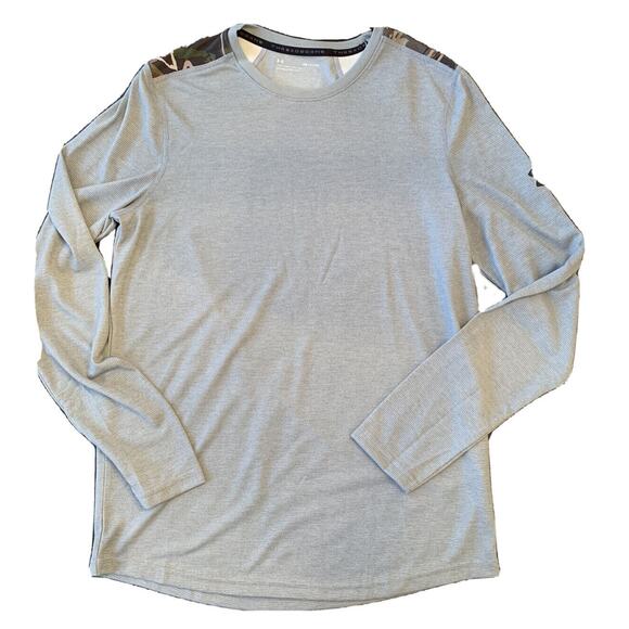 Small Under Armour Threadborne Crew Men's Forest Camo New 1304755 - Picture 1 of 7